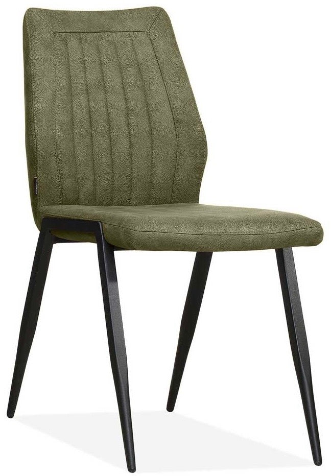 Kunstleder Stuhl Picko in 3 Farben Cognac-Braun anthrazit grün