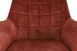 Lade das Bild in den Galerie-Viewer, Armlehnen Stuhl Danbury Samt in 5 Farben braun anthrazit-grau gelb pink grün
