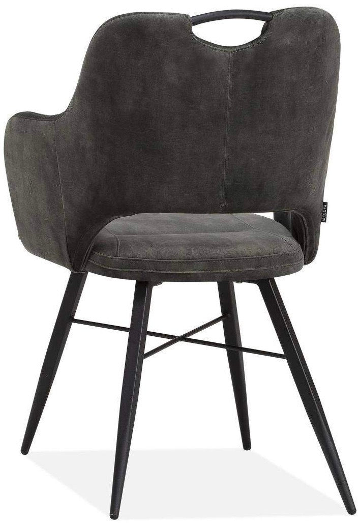 Samt Armlehnen Stuhl Juwel in 3 Farben Cognac braun grün anthrazit