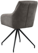 Lade das Bild in den Galerie-Viewer, Drehbarer Esszimmer Stuhl Tina Mikrofaser in 3 Farben Taupe Grün Anthrazit
