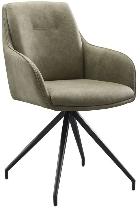 Drehbarer Esszimmer Stuhl Tina in 6 Farben Taupe Grün Anthrazit Beige Grau