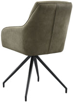 Lade das Bild in den Galerie-Viewer, Drehbarer Esszimmer Stuhl Tina Mikrofaser in 3 Farben Taupe Grün Anthrazit
