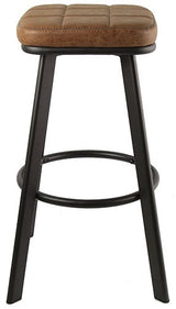 Kunstleder Sitzhocker Markham braun grün grau Gastro Hocker