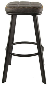 Kunstleder Sitzhocker Markham braun grün grau Gastro Hocker