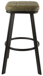 Kunstleder Sitzhocker Markham braun grün grau Gastro Hocker