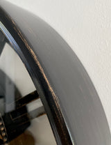 Horloge murale LYON Engrenage noir-or Métal Mouvement 60 cm
