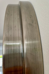KENSINGTON 55 cm Wanduhr Zahnrad Zählwerk Animation silber grau