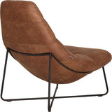 Chill & Lounge Sessel Amsterdam Cognac Braun Mikrofaser Kunstleder