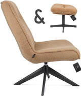 Design Drehsessel Sam Teddy Besucher Chill Sessel Wohnzimmer 5 Farben & Hocker