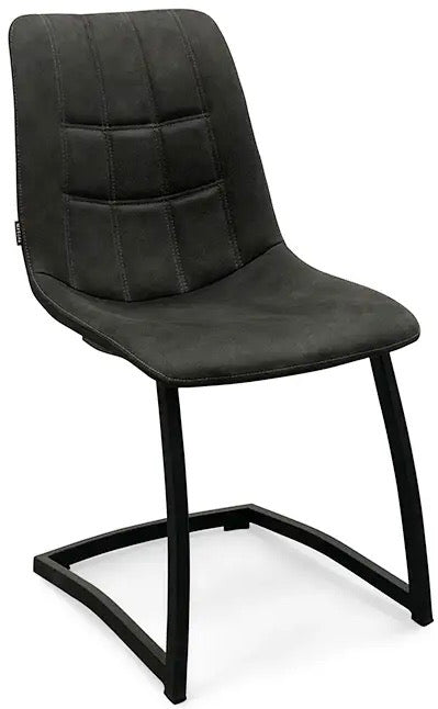 Freischwinger Stuhl Blakes in 3 Farben Cognac braun Grün Anthrazit
