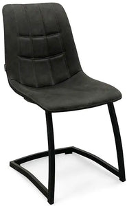 Freischwinger Stuhl Blakes in 3 Farben Cognac braun Grün Anthrazit
