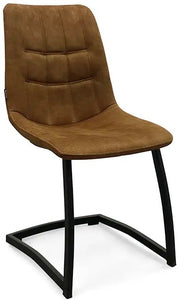 Freischwinger Stuhl Blakes in 3 Farben Cognac braun Grün Anthrazit