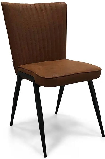 Stuhl Apollis Mikrofaser in 3 Farben Cognac Taupe Anthrazit-grau
