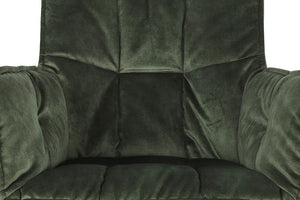 Armlehnen Stuhl Eton Samt in 5 Farben braun anthrazit-grau gelb rosa grün